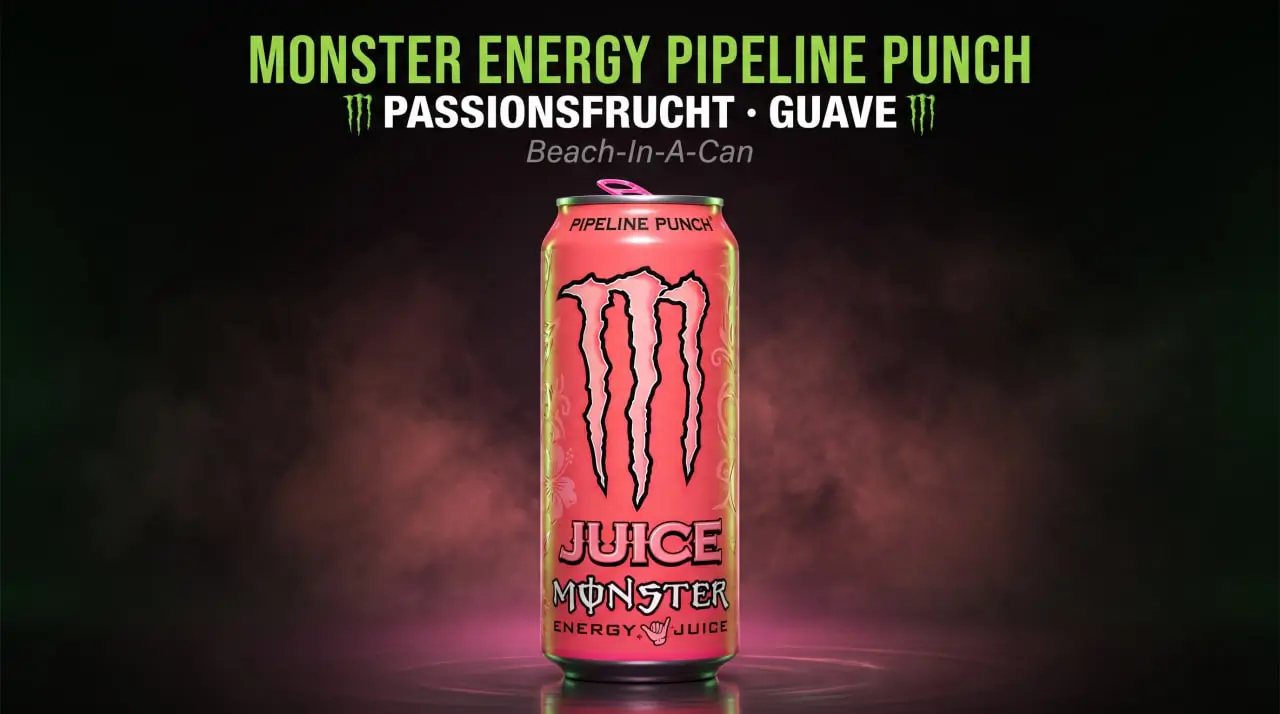 Monster Energy Pipeline Punch – Maracuja, Orange, Guave im Detail